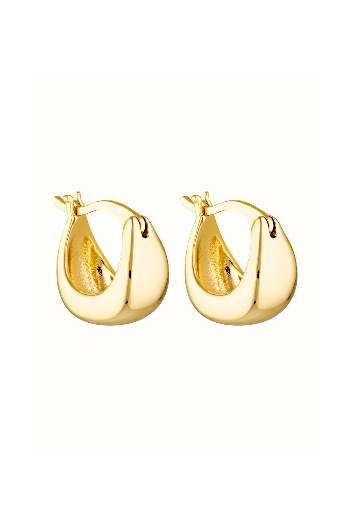 Porter Jewellery | Button Huggies 18k gold vermeil