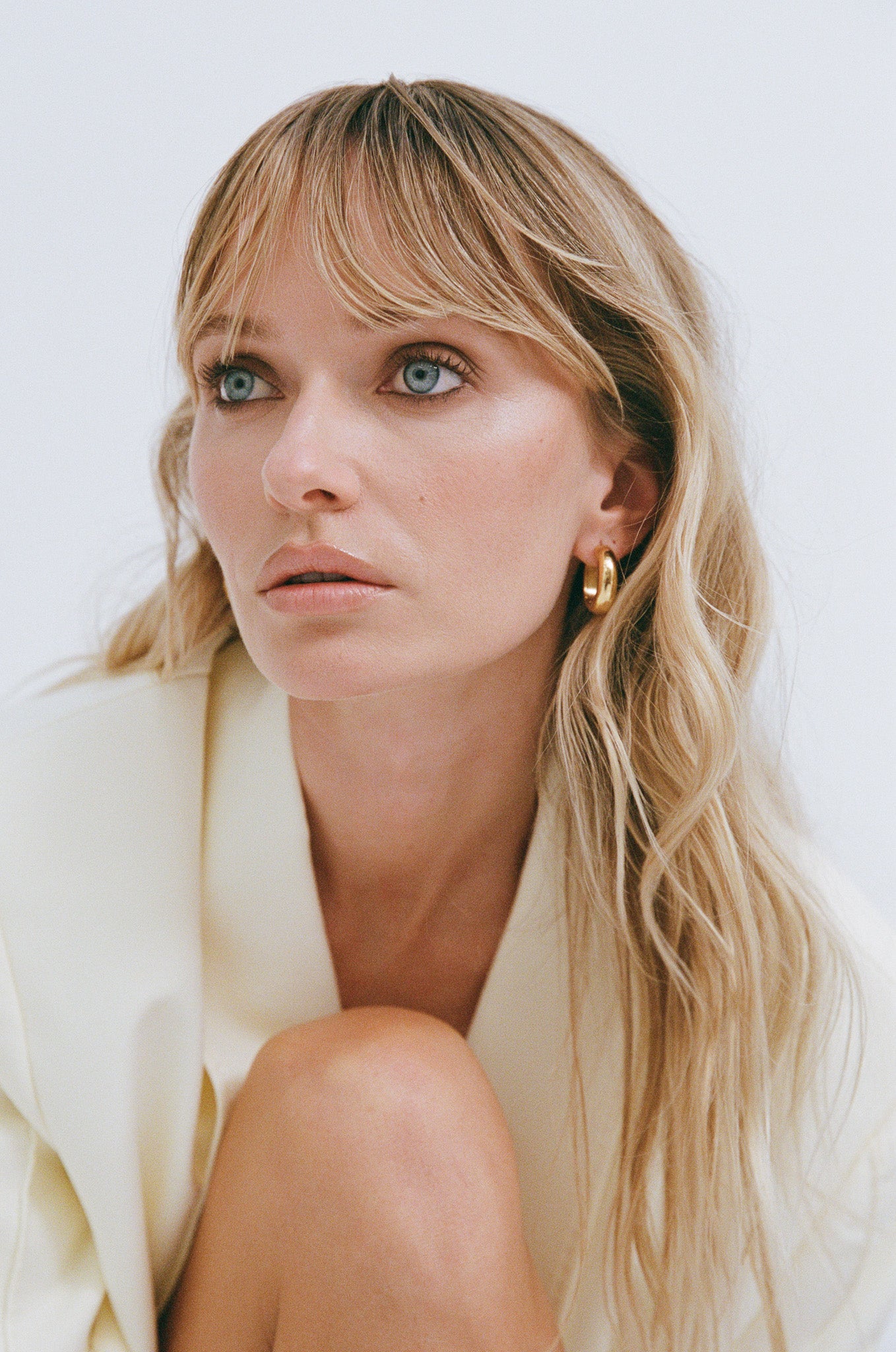 Petite Thick Huggies 25mm Gold – Porter Jewellery1