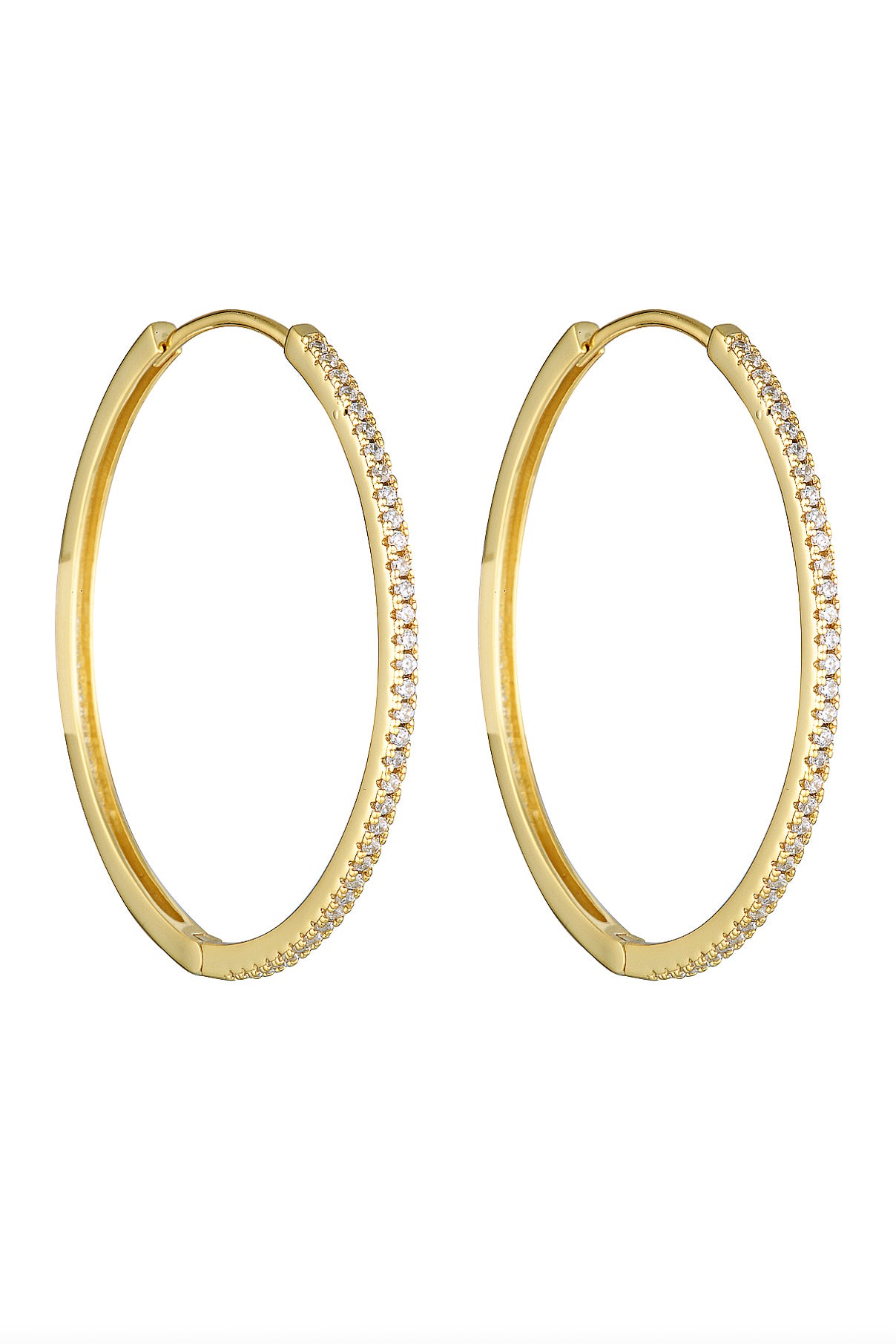 Porter Jewellery | 18k Gold Vermeil | Angel Hoops 40mm