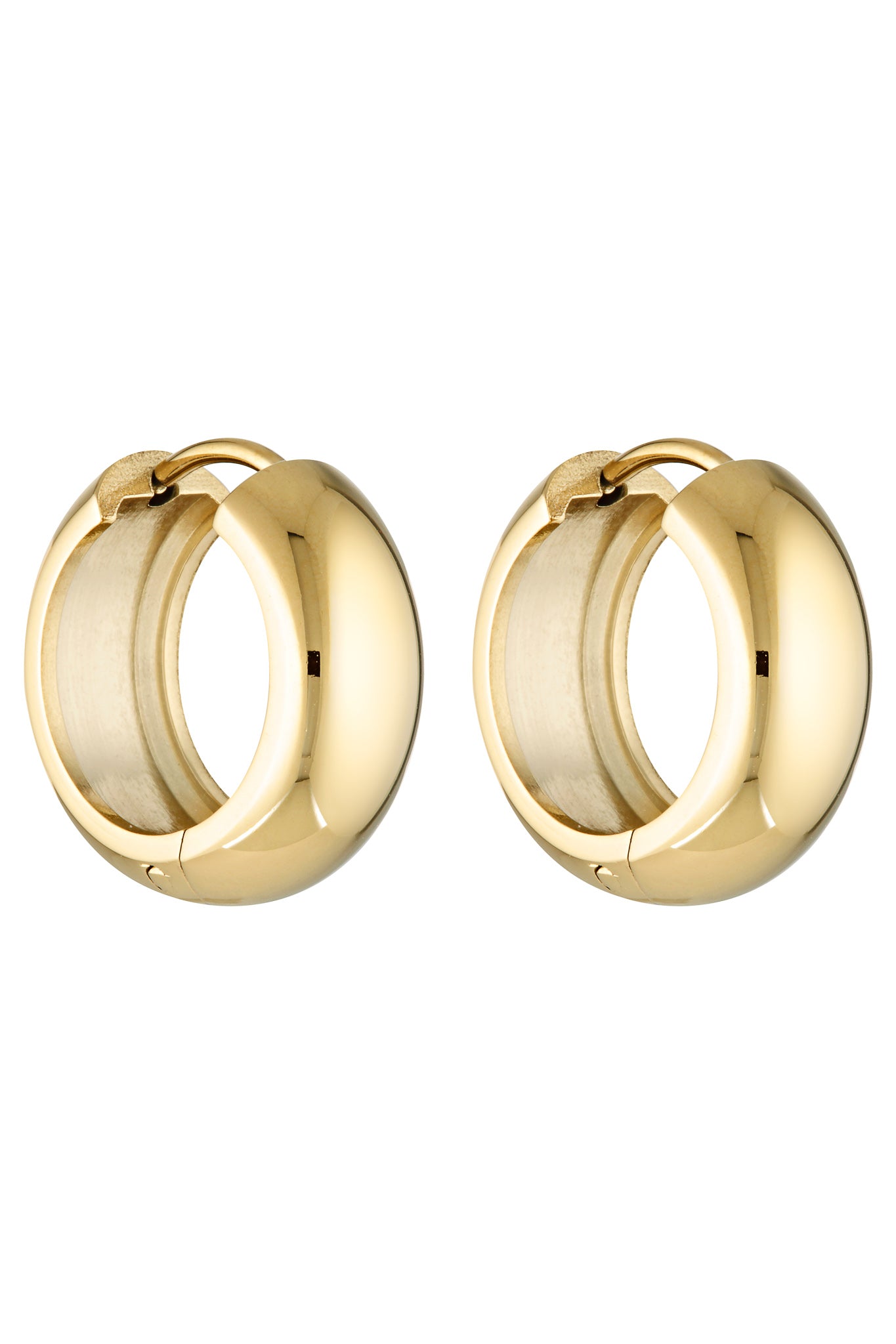 Petite Thick Huggies 18mm Gold – Porter Jewellery