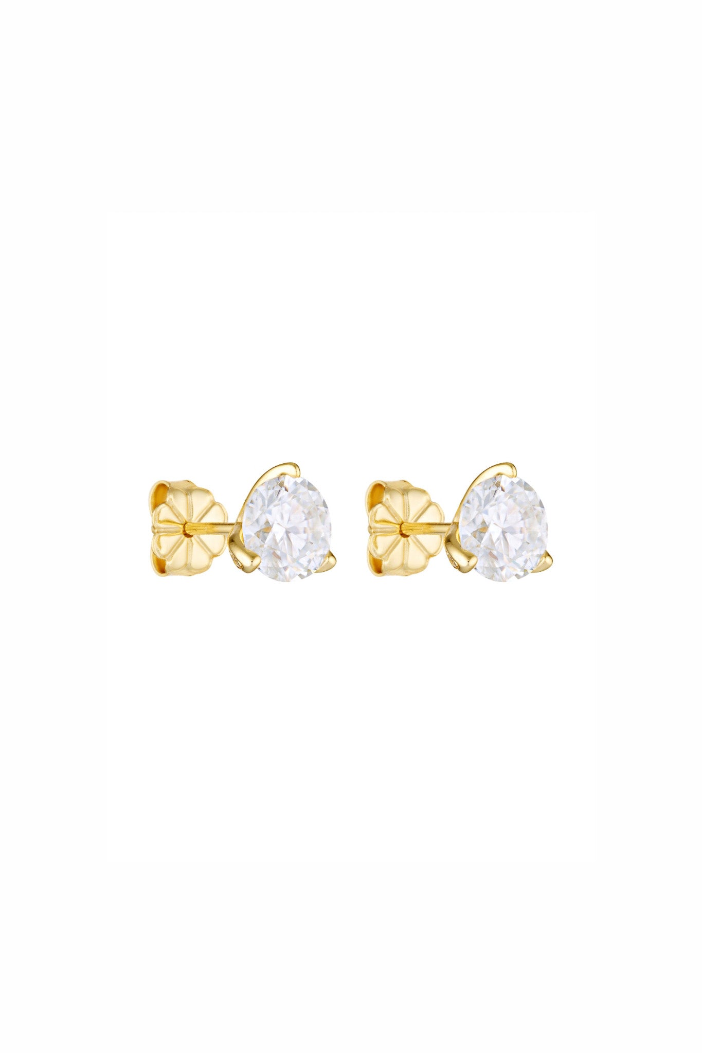 Porter Jewellery | 18k Gold Vermeil | Round Studs 1CT