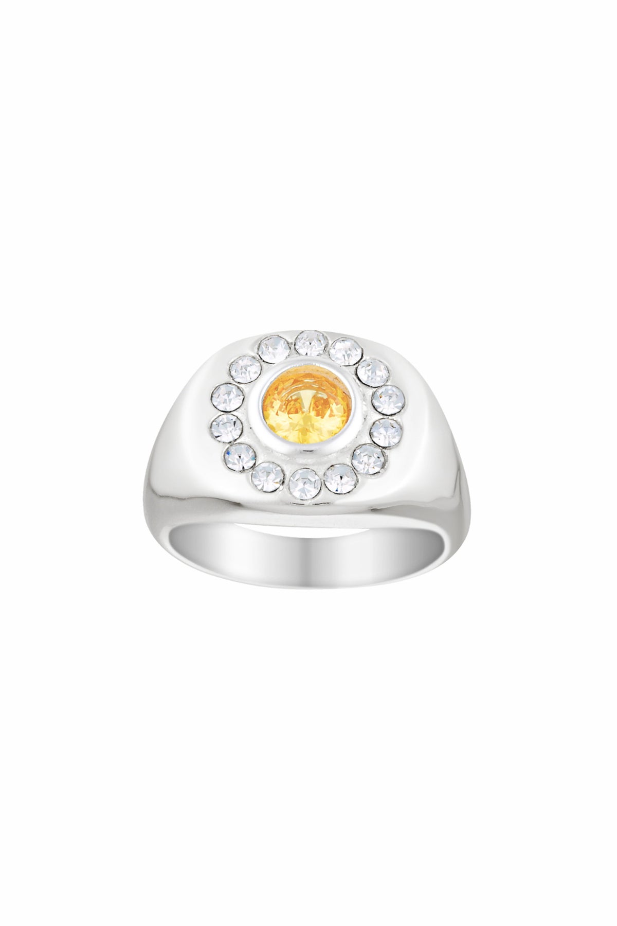 Porter Jewellery | White Gold Vermeil | Heritage Crown Signet Ring