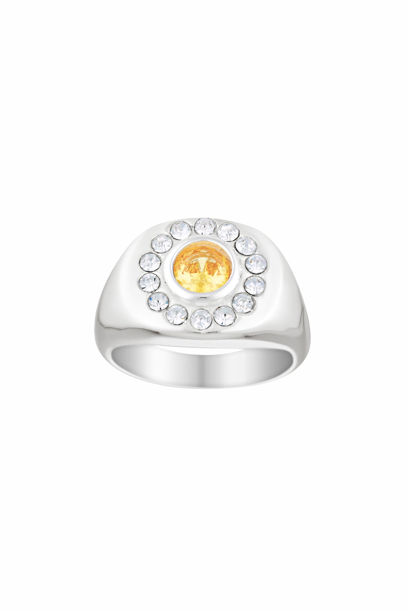 Porter Jewellery | White Gold Vermeil | Heritage Crown Signet Ring