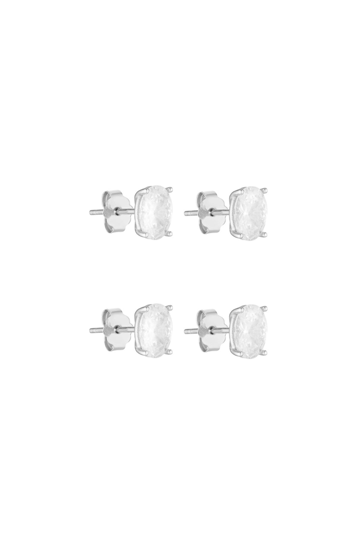 Oval Studs 1CT Set