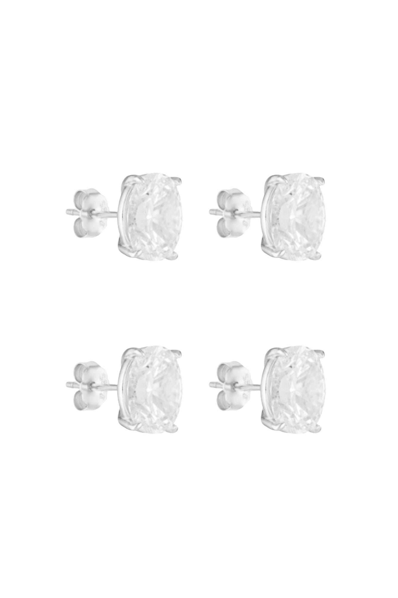Oval Studs 2CT Set