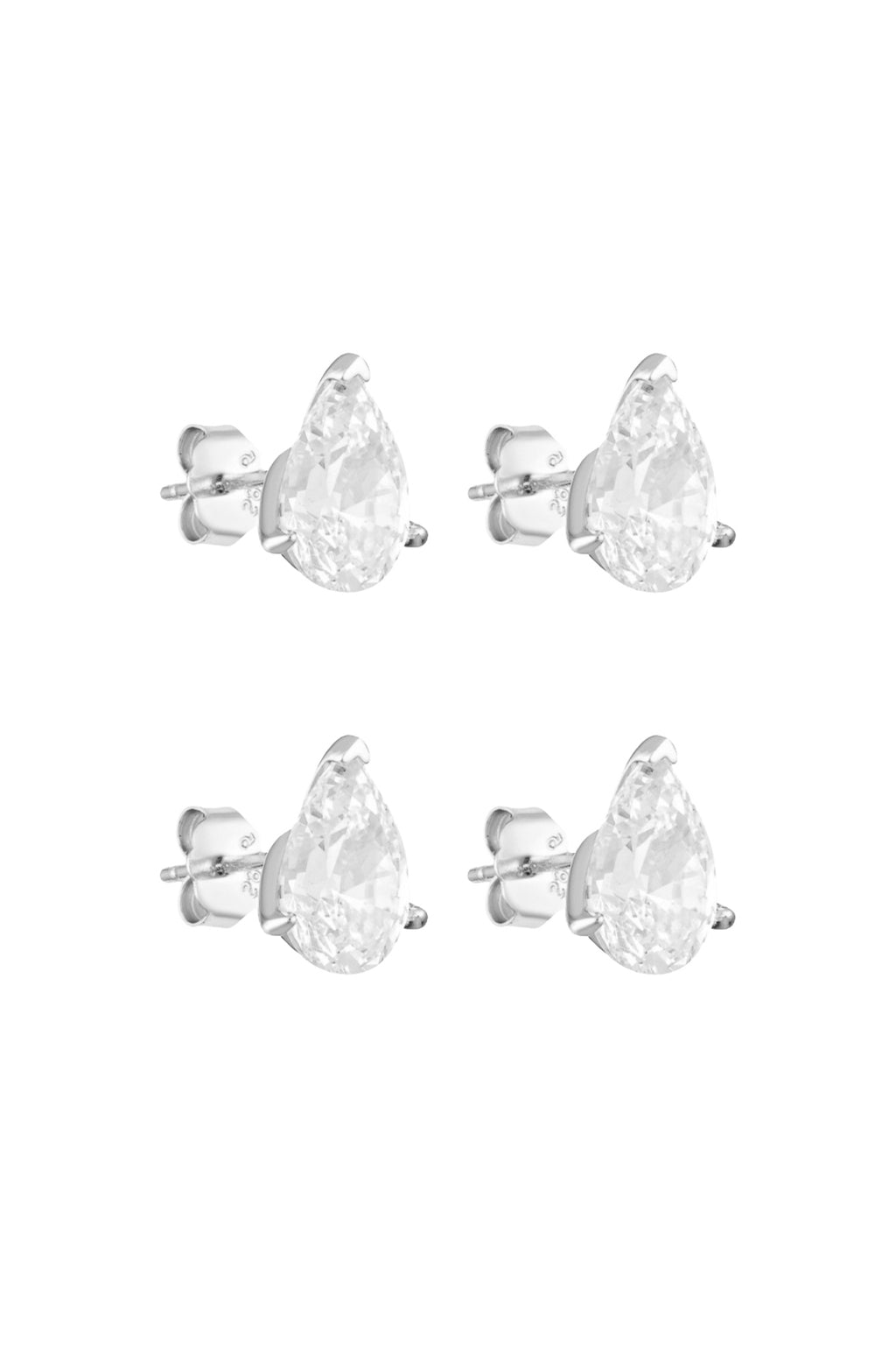 Pear Studs 2CT Set