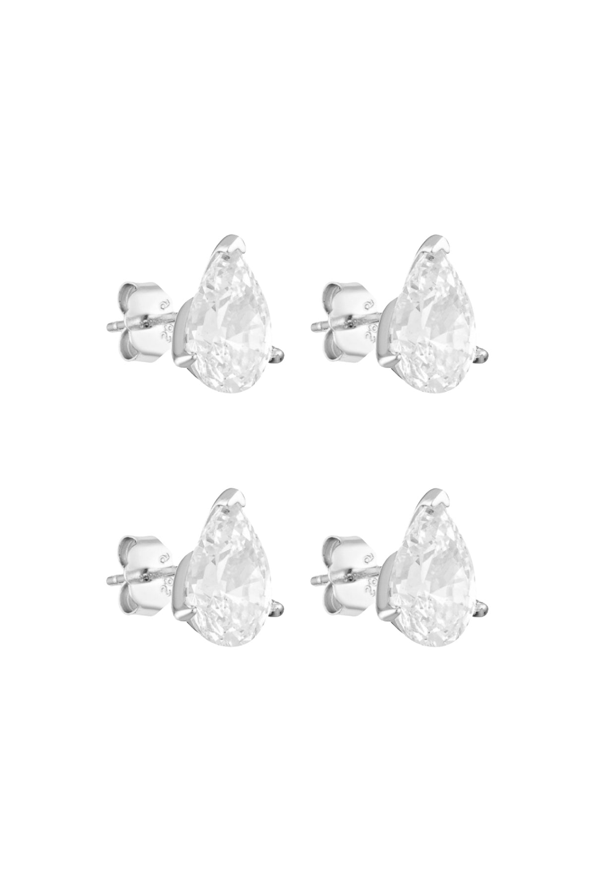 Porter Jewellery | Sterling Silver | Pear Studs 2CT Set