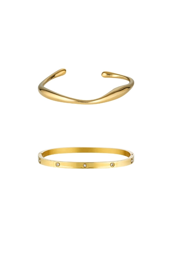 Pond & Dylan Bangle Set - Gold