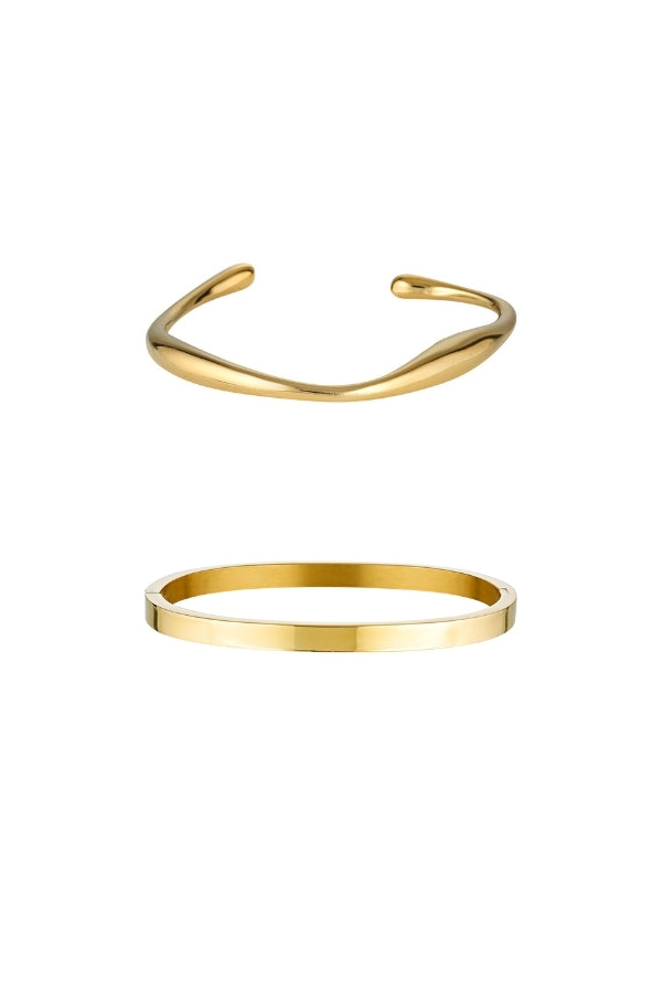 Pond & Dylan Bangle Set - Gold