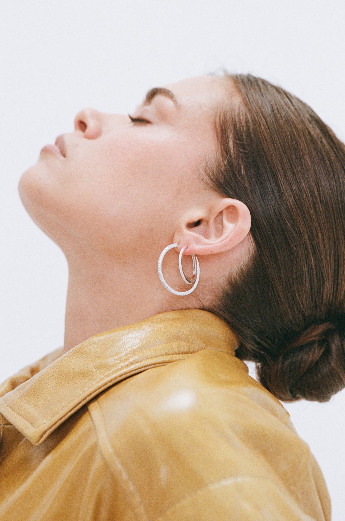 Angel Hoops - Silver/Clear - 20mm