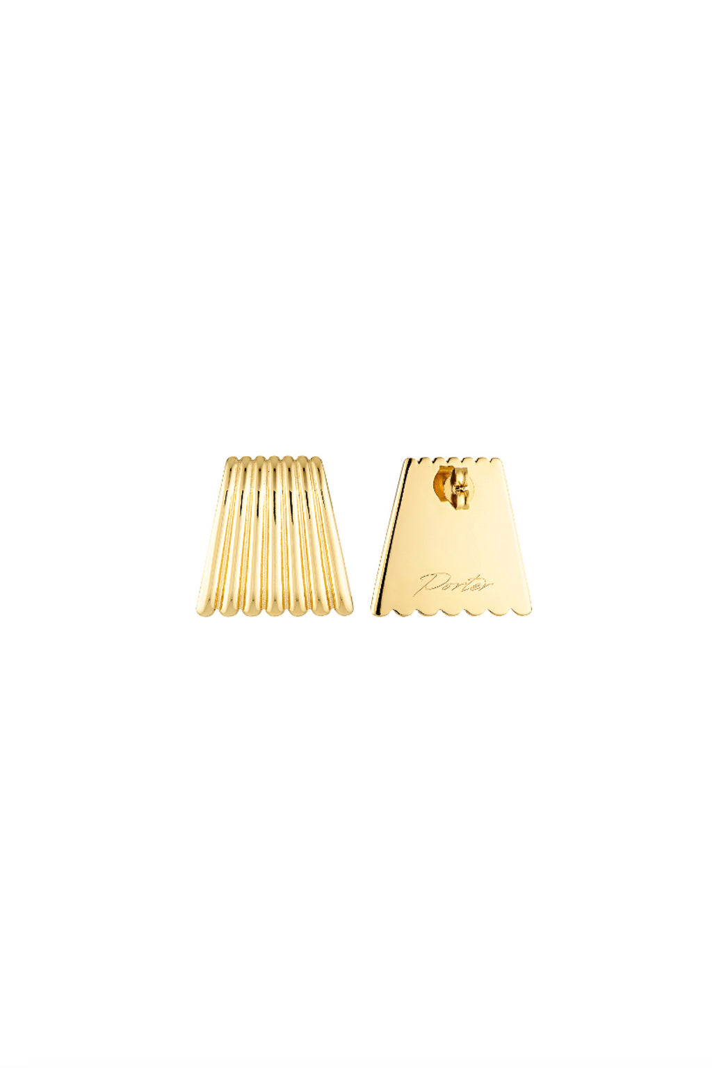 Porter Jewellery | 18k Gold Vermeil | Baby Caterpillar Earrings