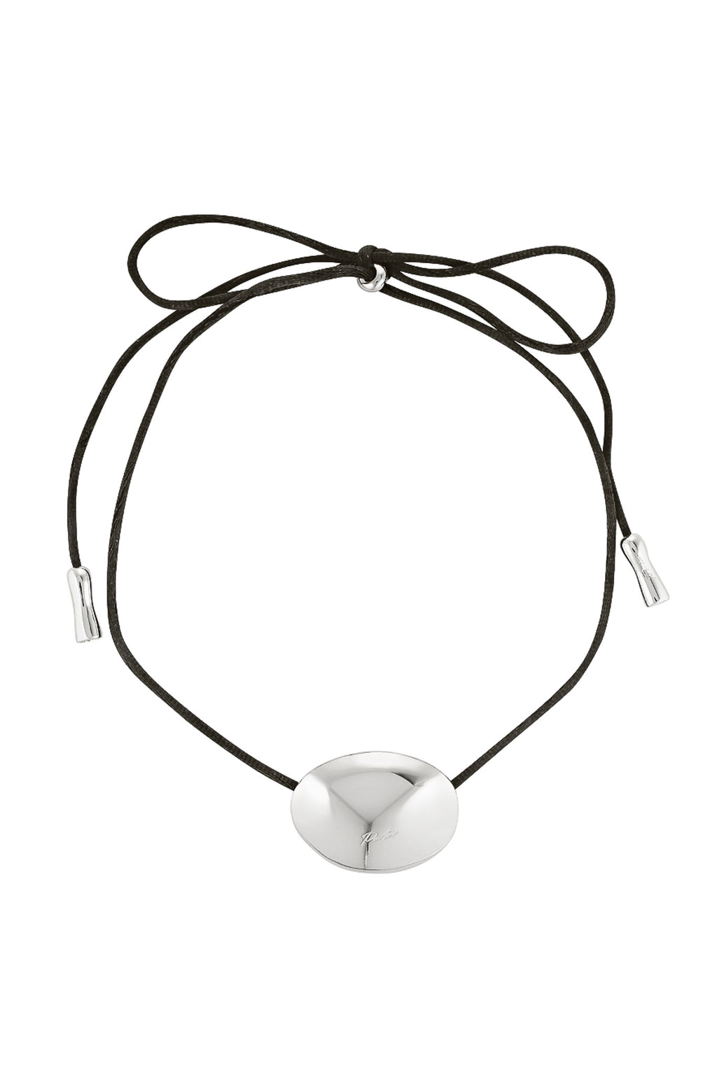 Porter Jewellery | 18k gold Vermeil | Bean Necklace Ebony Silver
