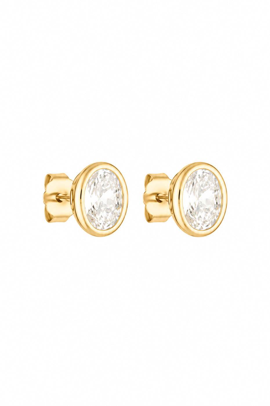 Porter Jewellery | 18k gold vermeil | Oval Bezel Studs