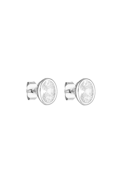 Porter Jewellery | 925 Sterling Silver | Oval Bezel Studs