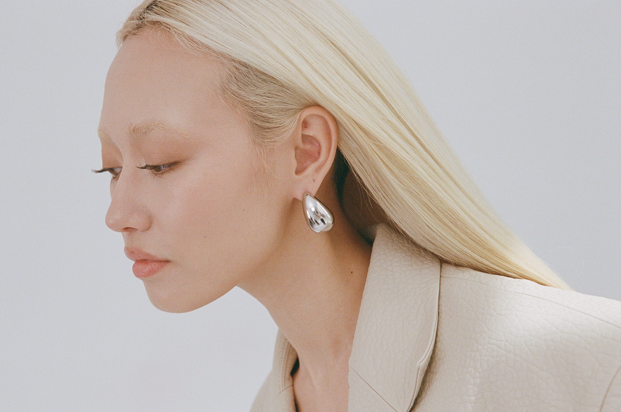 Porter Jewellery | 18k Gold Vermeil | Blob Earrings Silver