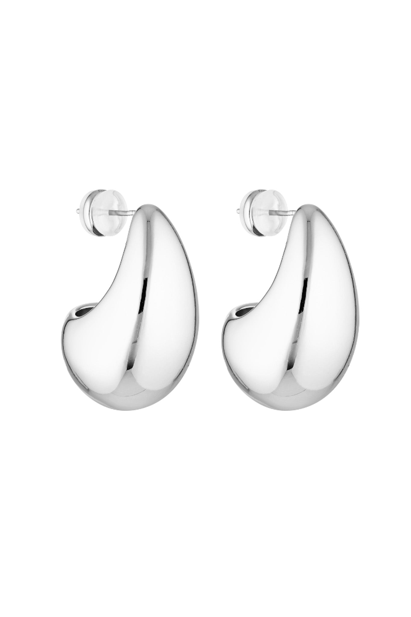 Porter Jewellery | 18k Gold Vermeil | Blob Earrings Silver