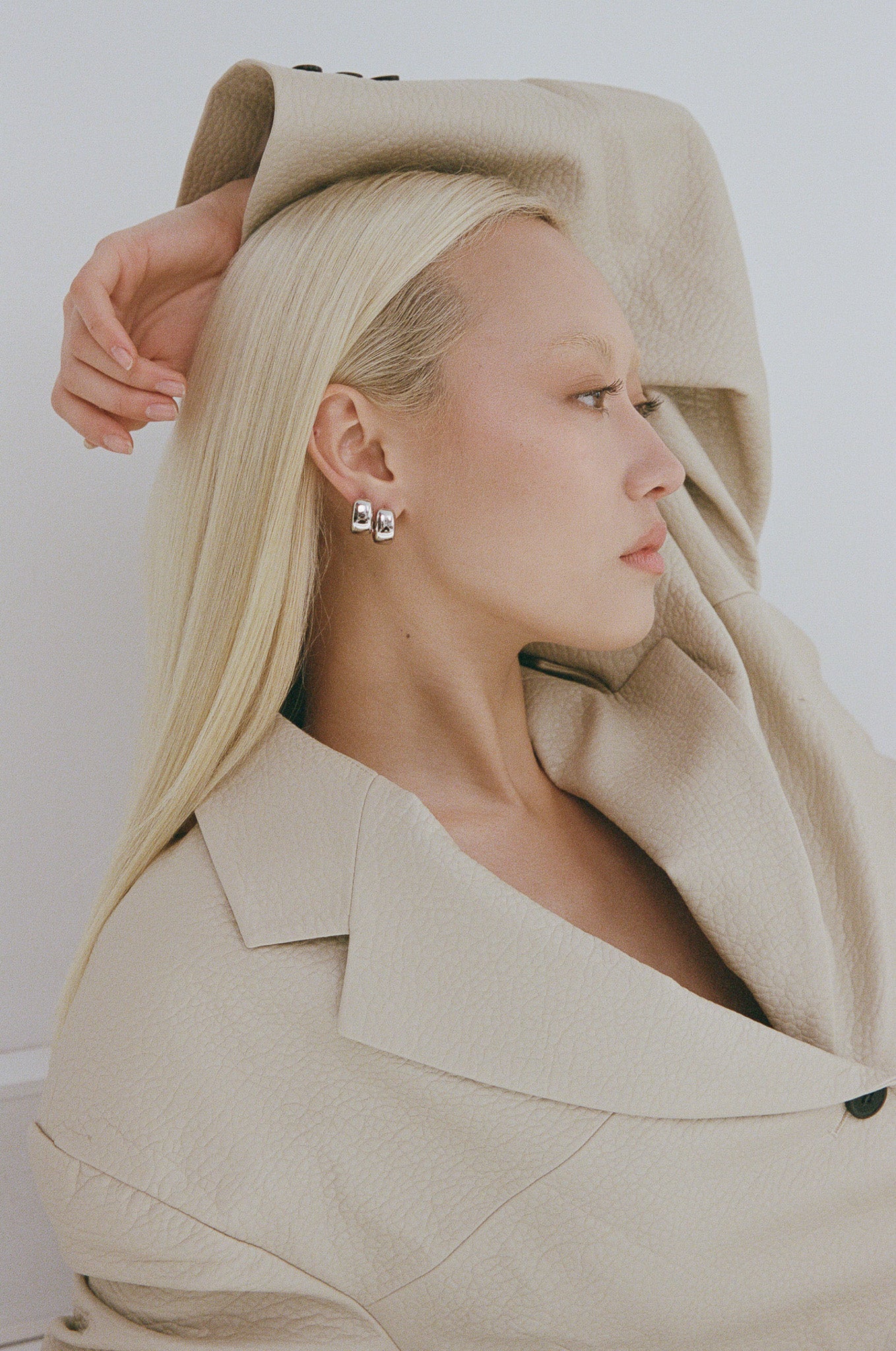 Porter Jewellery | 18k Gold Vermeil | Blob Huggies Silver