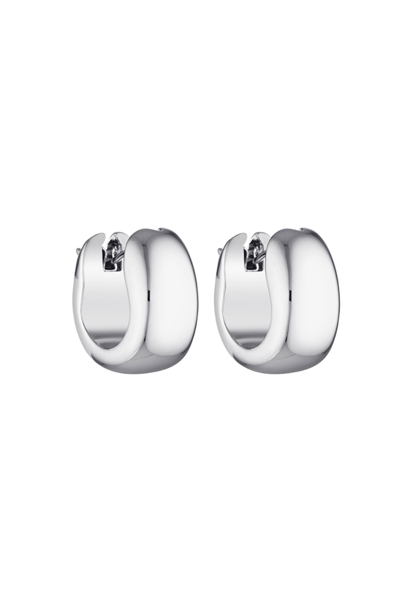 Porter Jewellery | 18k Gold Vermeil | Blob Huggies Silver
