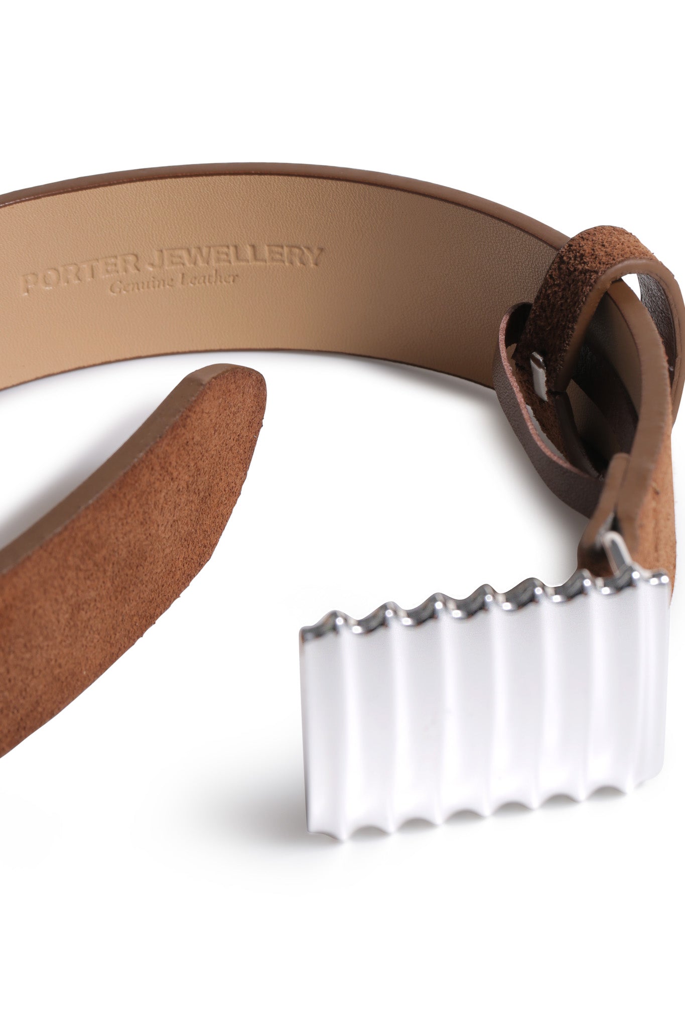 Porter Jewellery | Sterling Silver | Turtle Belt Mocha Mousse