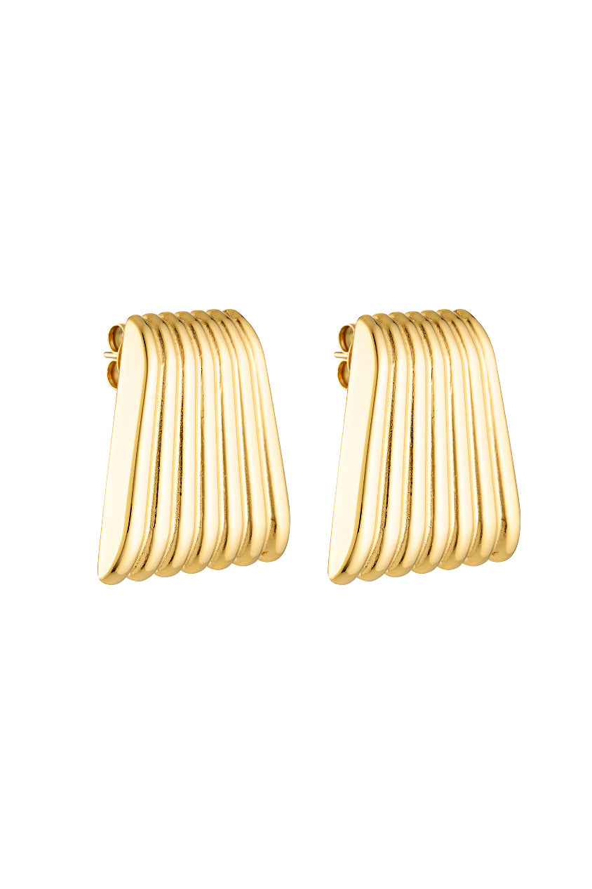 Porter Jewellery | 18k Gold Vermeil | Caterpillar Earrings Gold