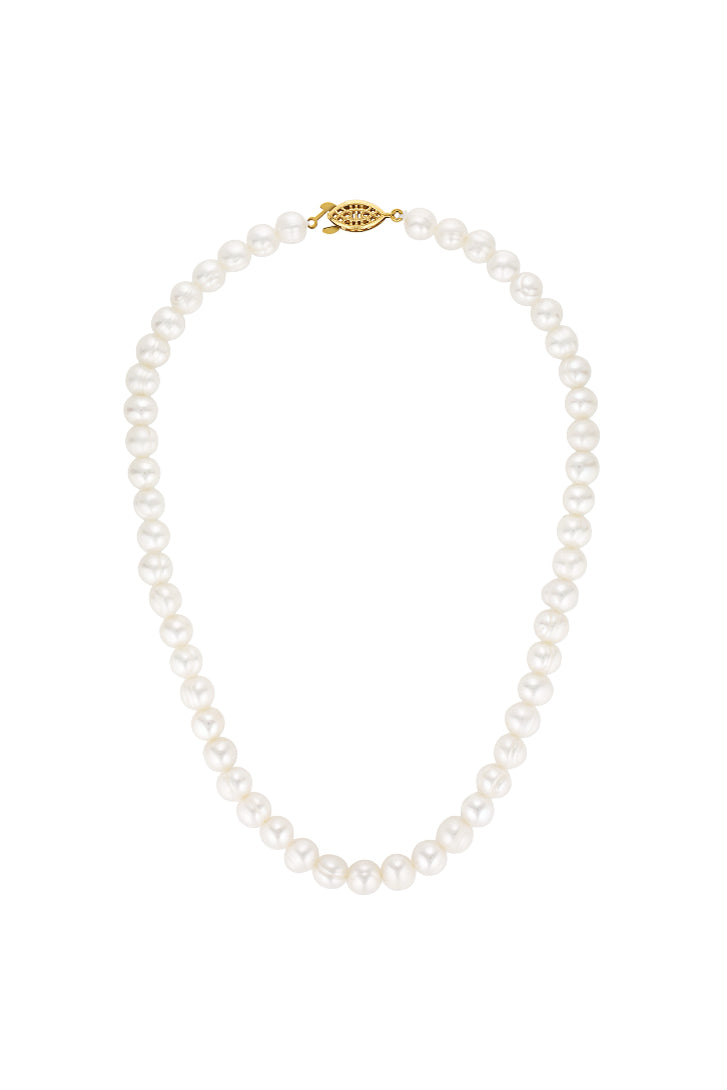Porter Jewellery | 18k Gold Vermeil | Chubby Pearl Necklace 8mm