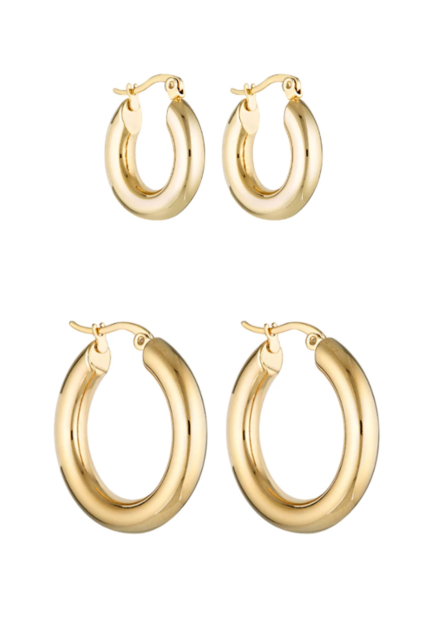 Porter Jewellery | 18k Gold Vermeil | Everyday hoops 20mm Everyday Hoops 30mm Set