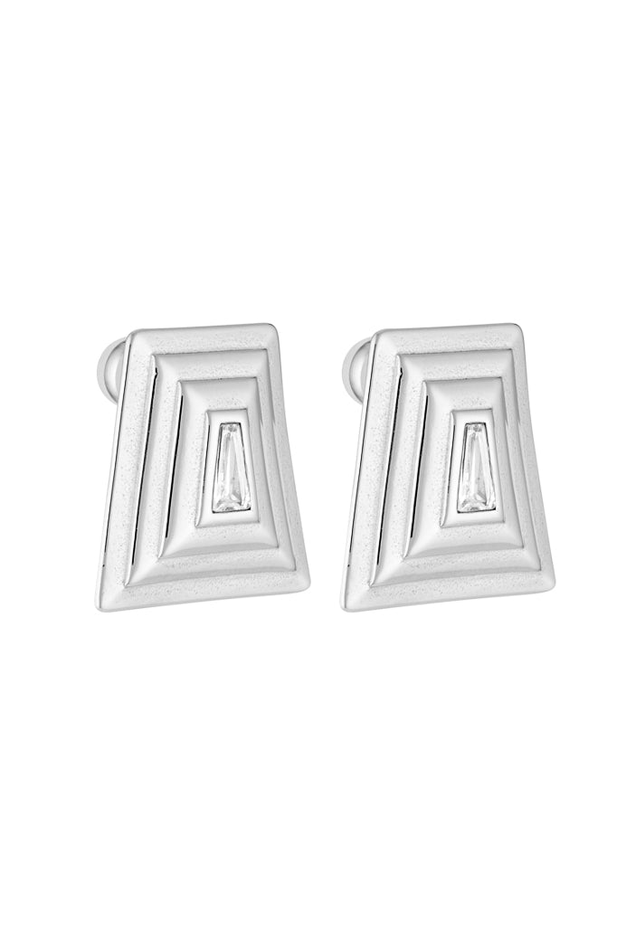 Porter Jewellery | White Gold Plating | Gabrielle Earrings