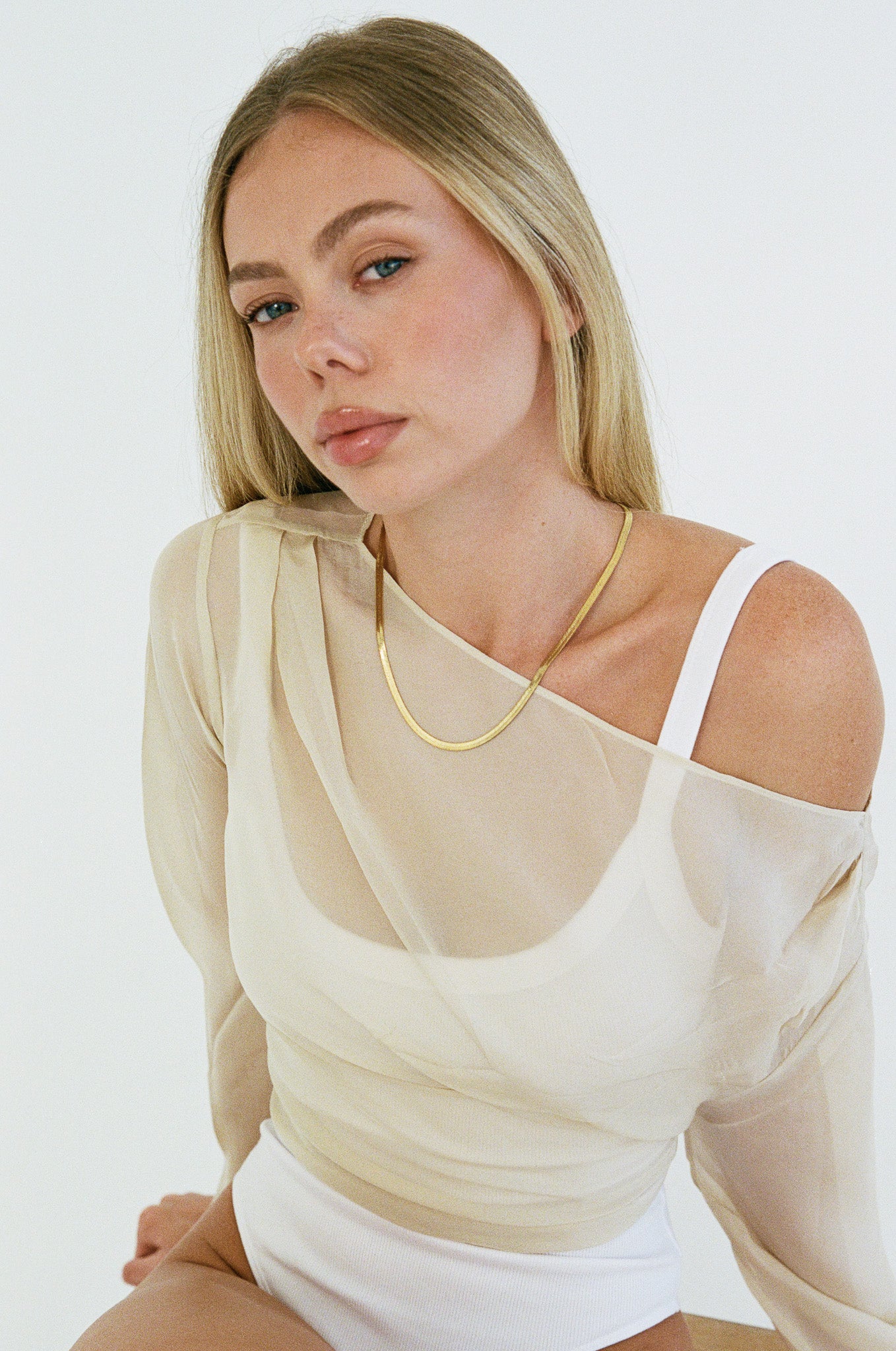 Hailey Snake Necklace 4mm 45cm