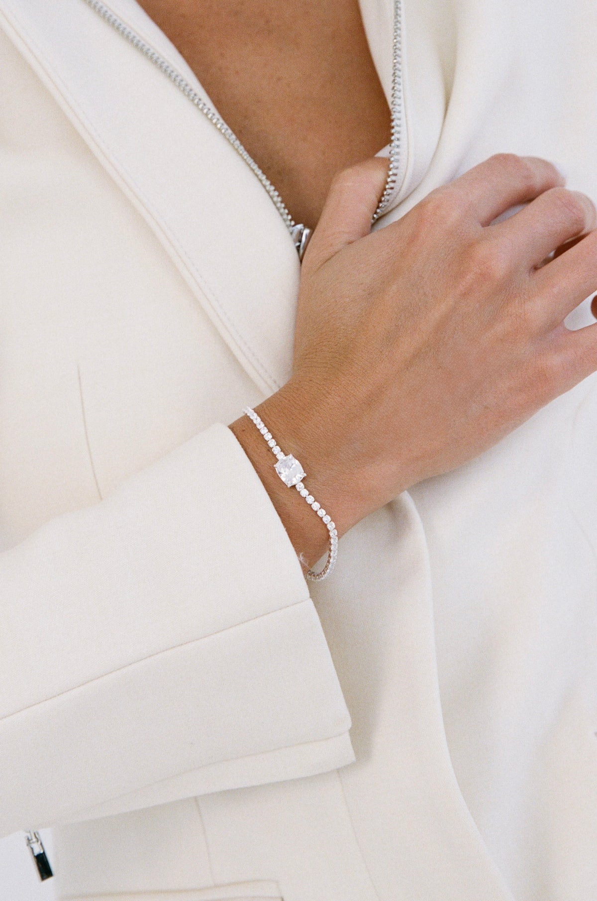 Porter Jewellery | White Gold Vermeil | Heirloom Tennis Bracelet