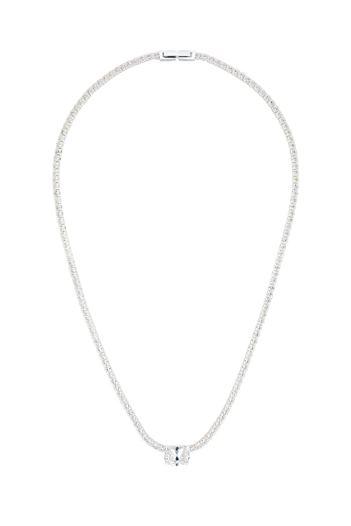 Heirloom Tennis Necklace - White Gold