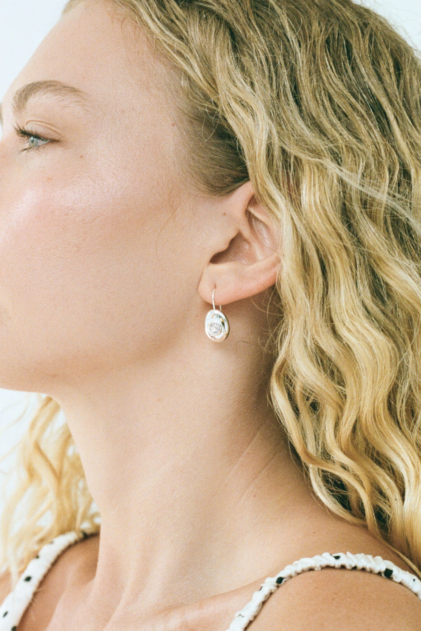 Porter Jewellery | White Gold Vermeil | Heritage Drop Earrings
