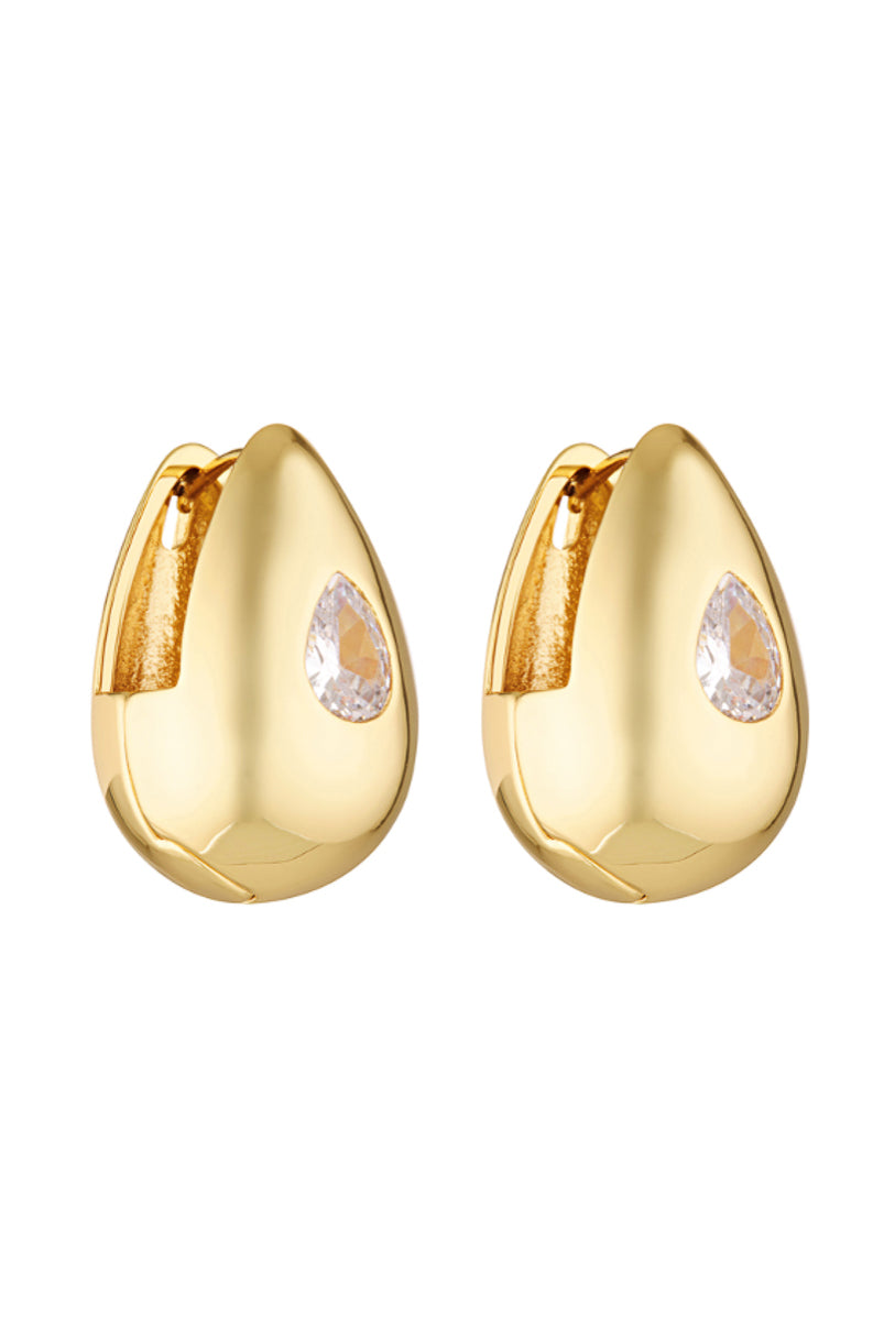 Porter Jewellery | 18k Gold Vermeil | Heritage Earrings Gold Clear