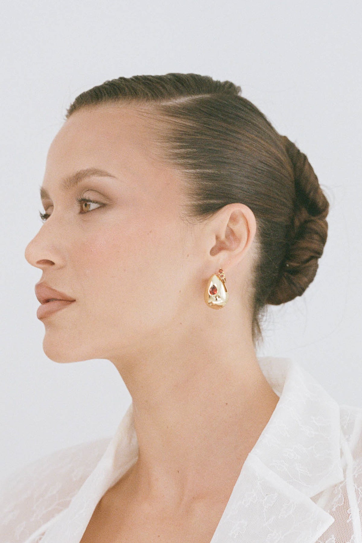 Porter Jewellery | 18k Gold Vermeil | Heritage Earrings Gold Garnet