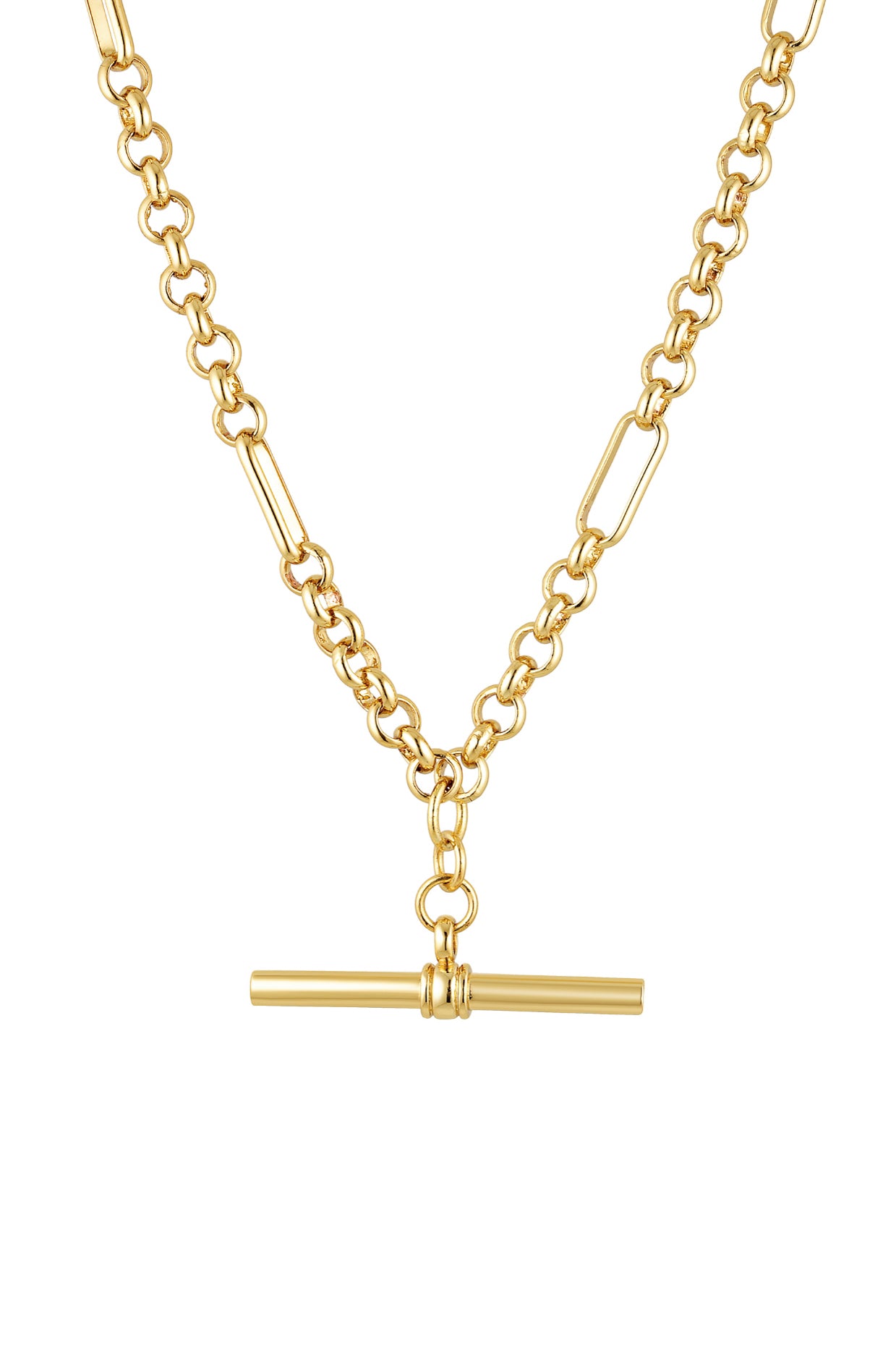 Porter Jewellery | Heritage T-Bar Necklace Silver 18k gold vermeil water resistant