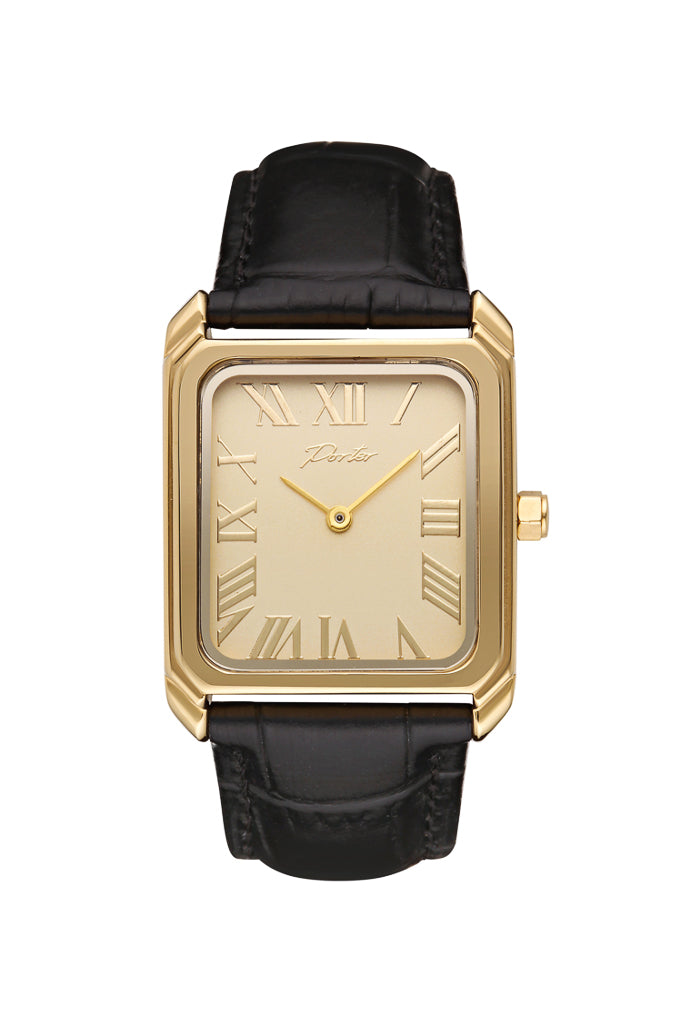 Porter Jewellery | 18k Gold Vermeil | Heritage Watch Noir