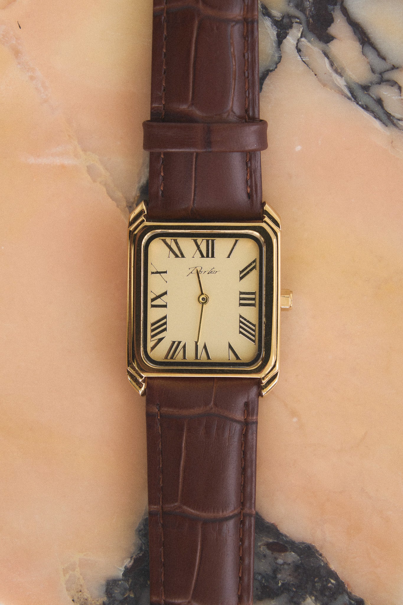 Porter Jewellery | 18k Gold Vermeil | Heritage Watch Walnut