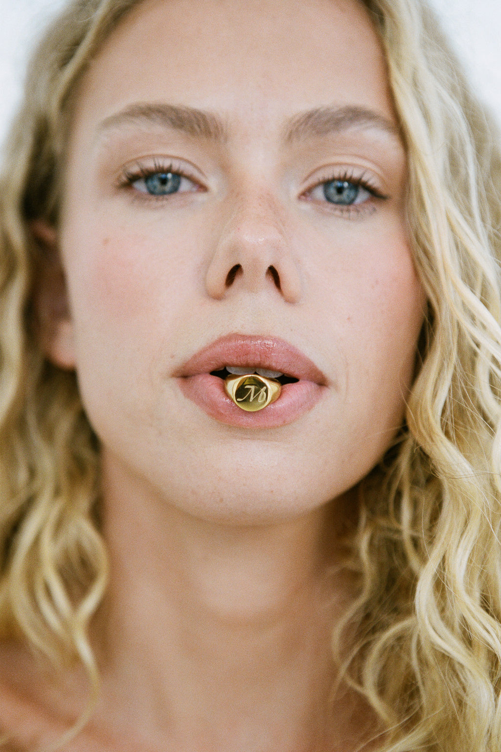 Initial Signet Pinky Ring