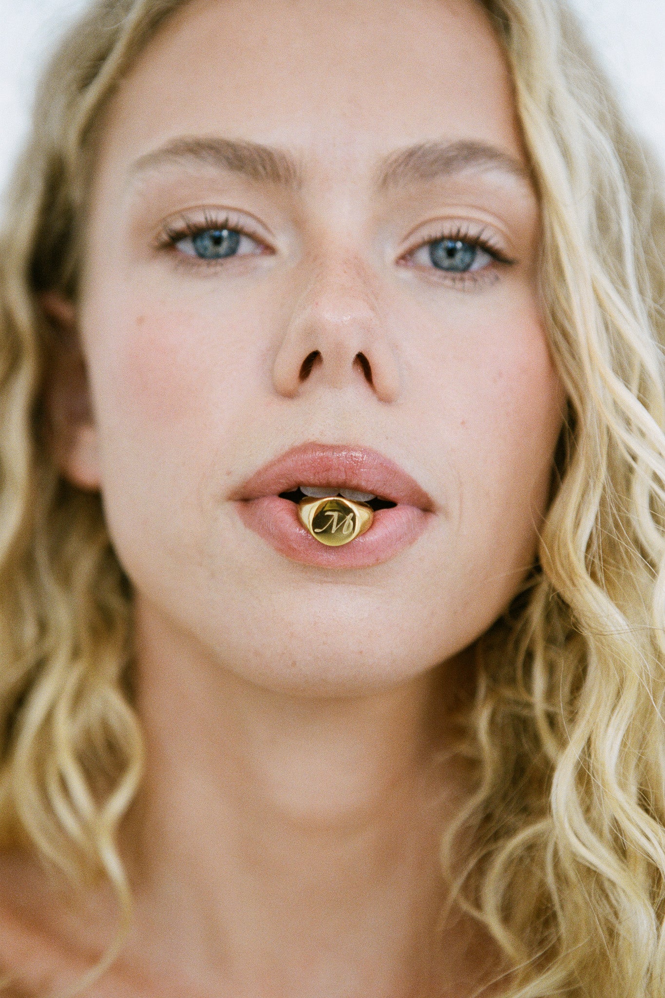 Initial Signet Pinky Ring