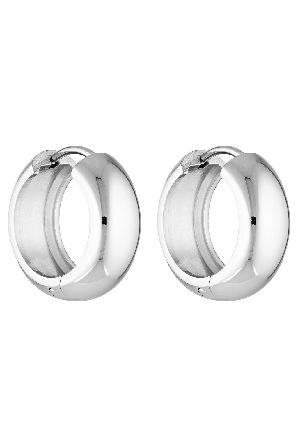 Petite Thick Huggies 18mm - White Gold