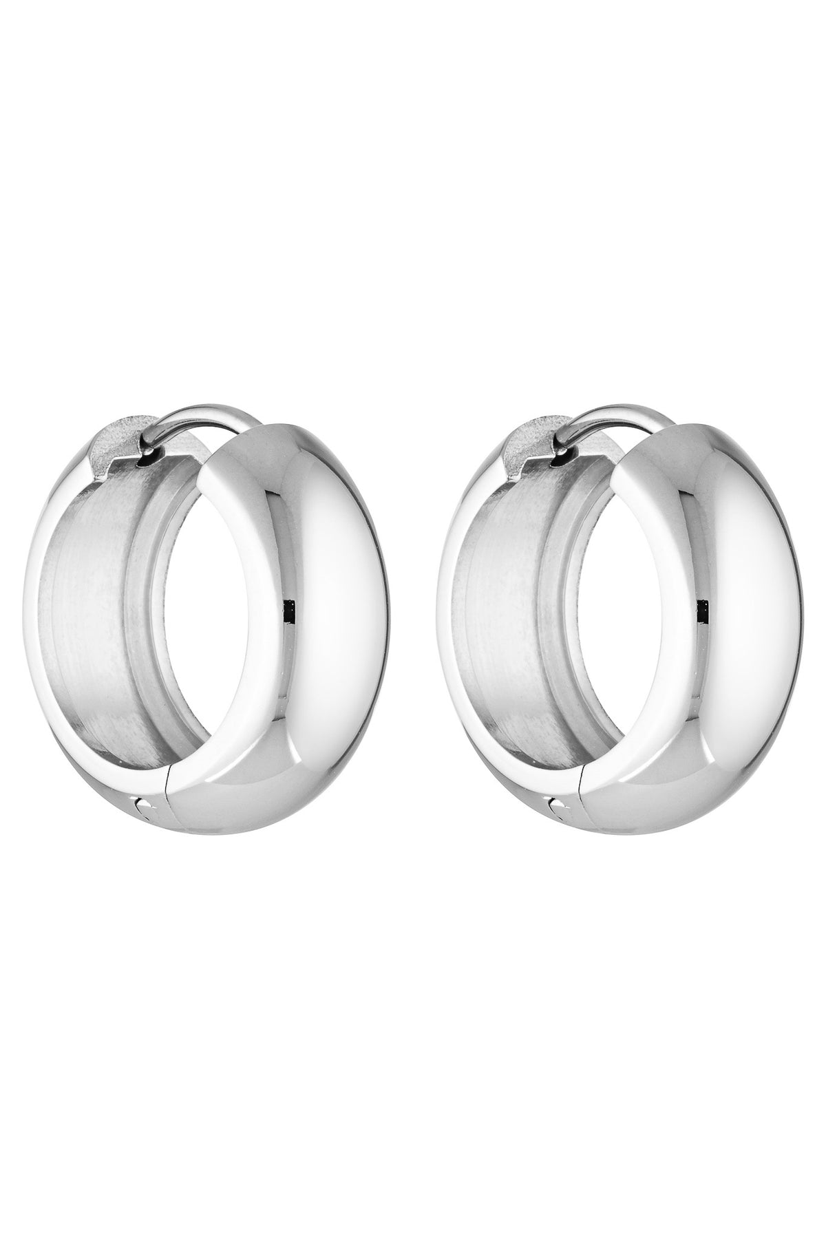 Petite Thick Huggies 18mm - White Gold