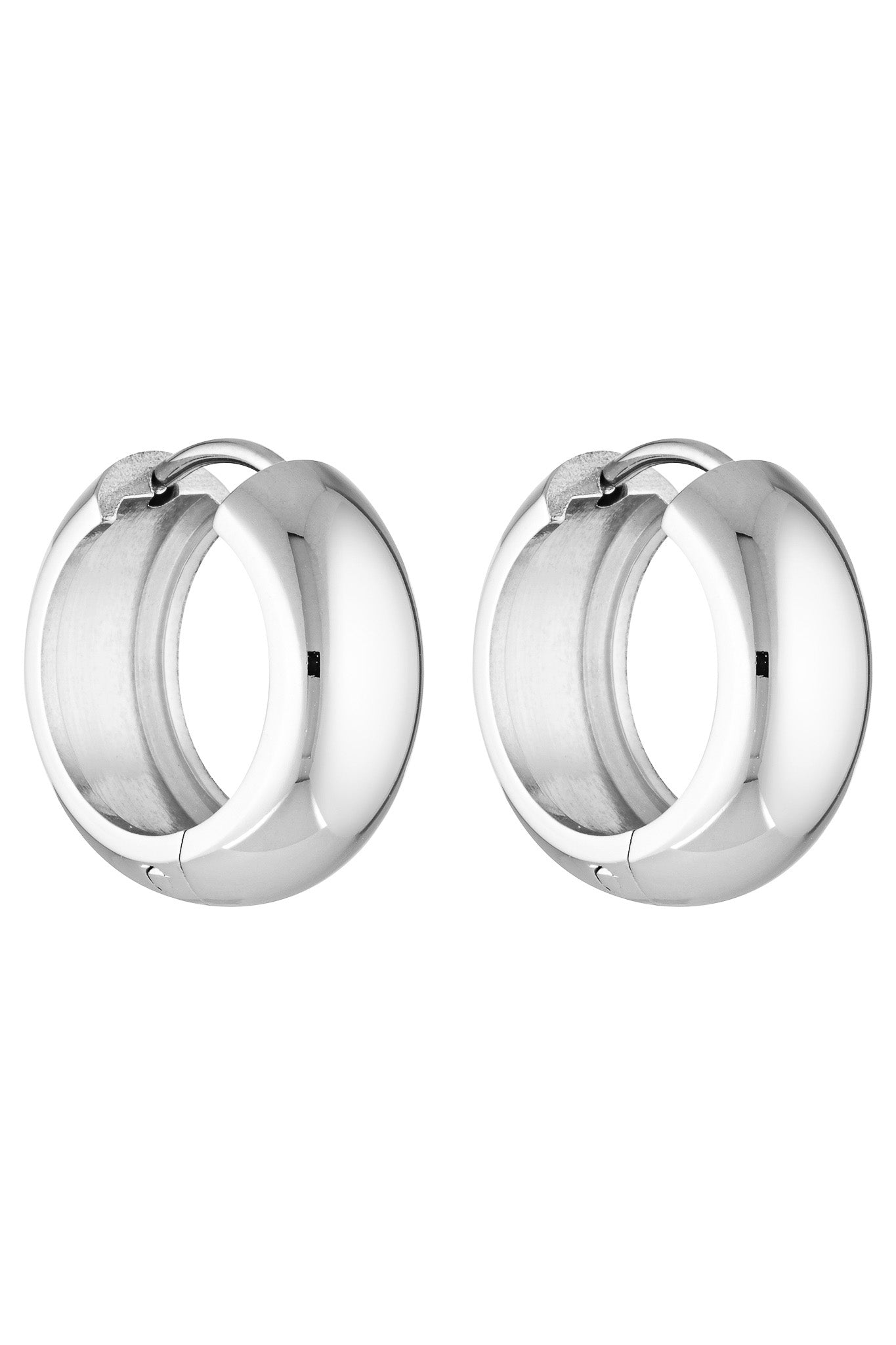 Petite Thick Huggies 18mm - White Gold