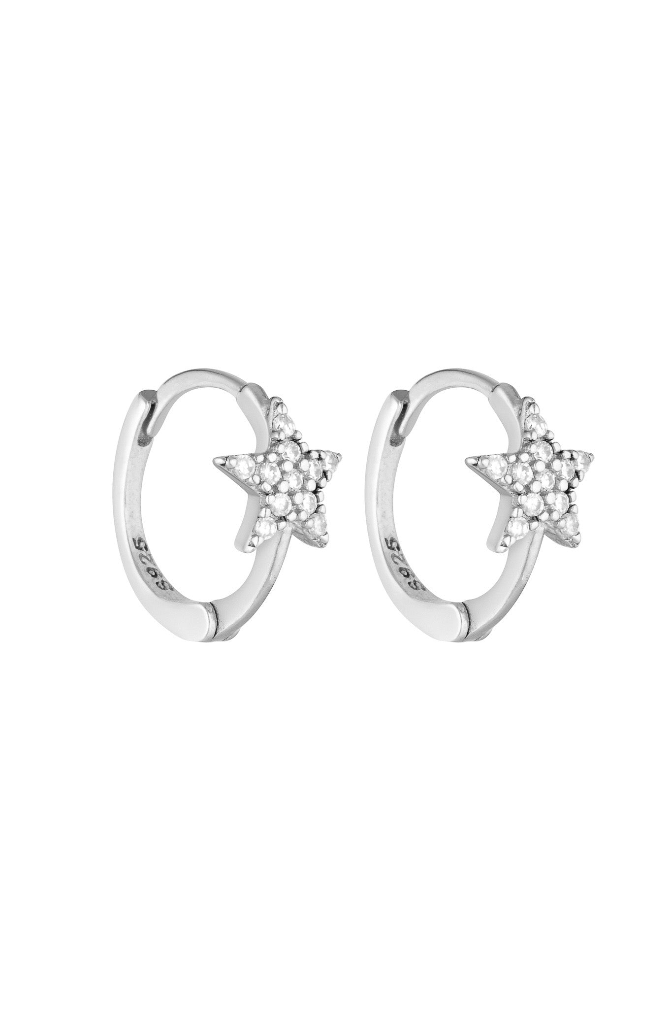 Star Huggies - Silver/Clear