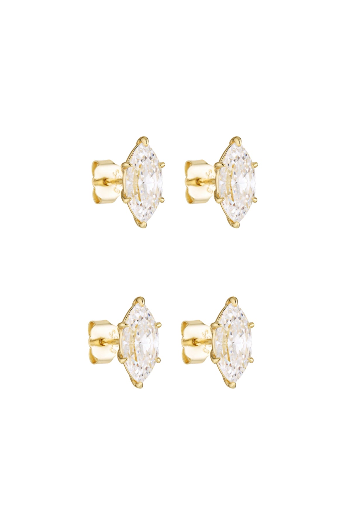 Marquise Studs 1CT Set