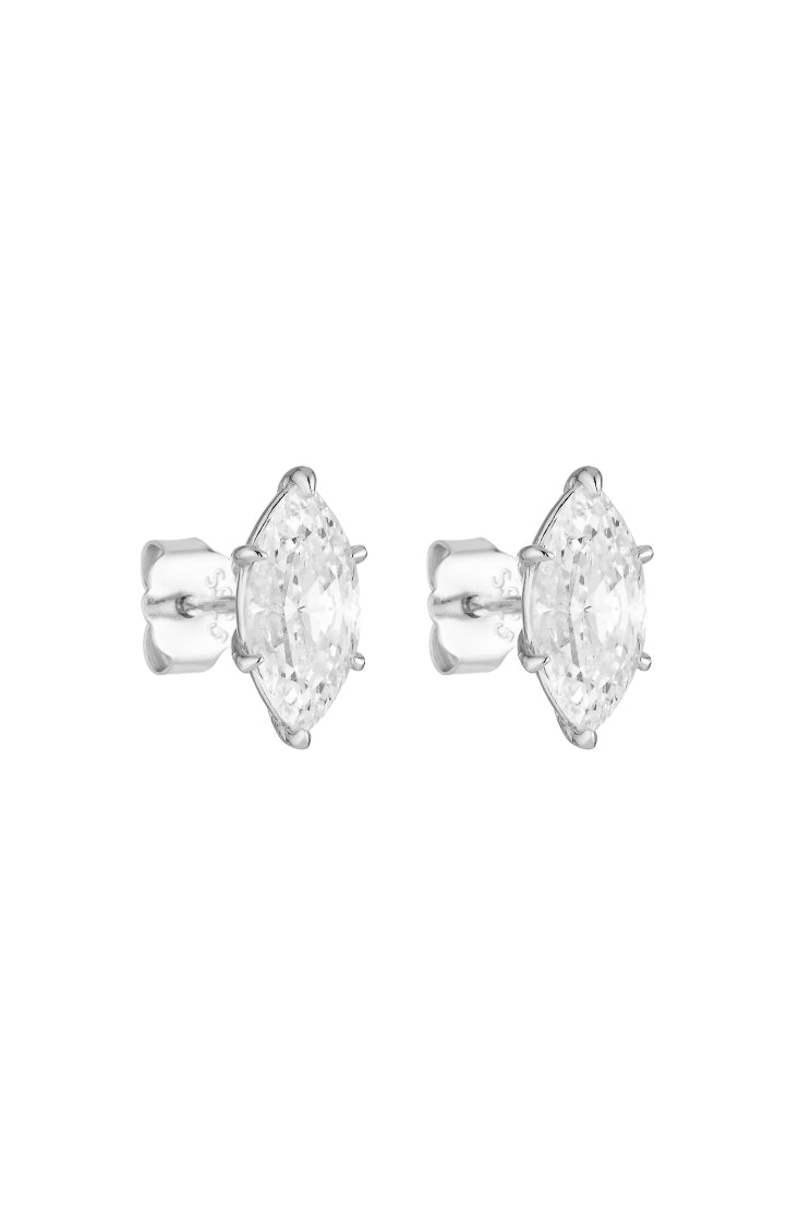 Porter Jewellery | Sterling Silver | Marquise Studs 1CT
