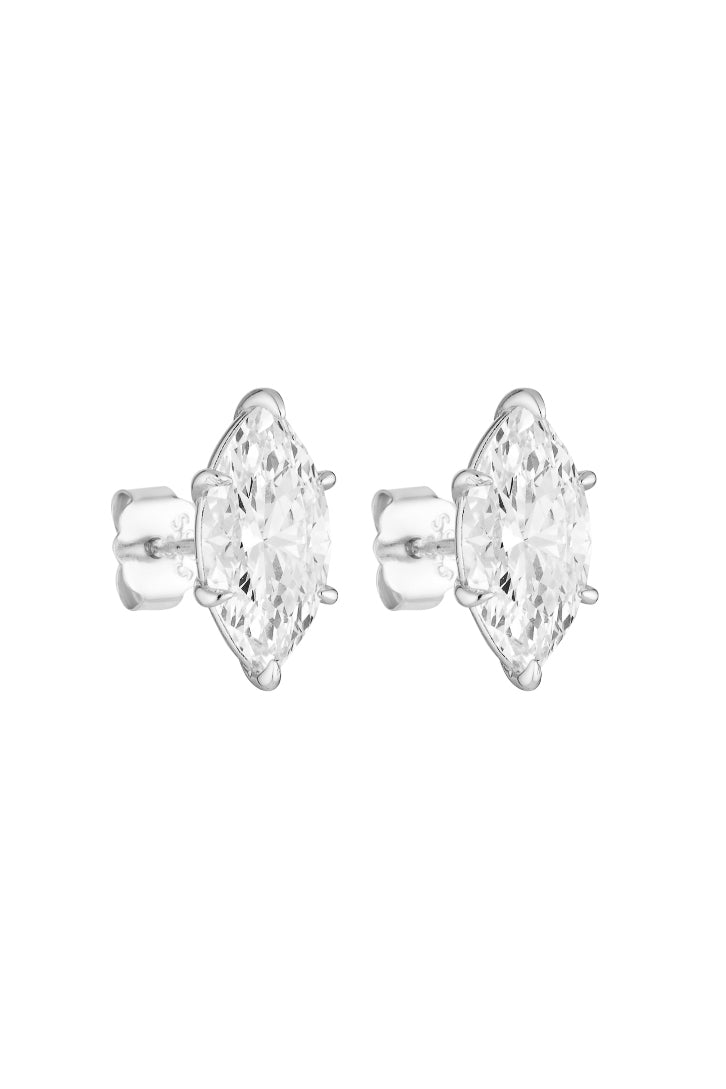 Porter Jewellery | Sterling Silver | Marquise Studs 2CT