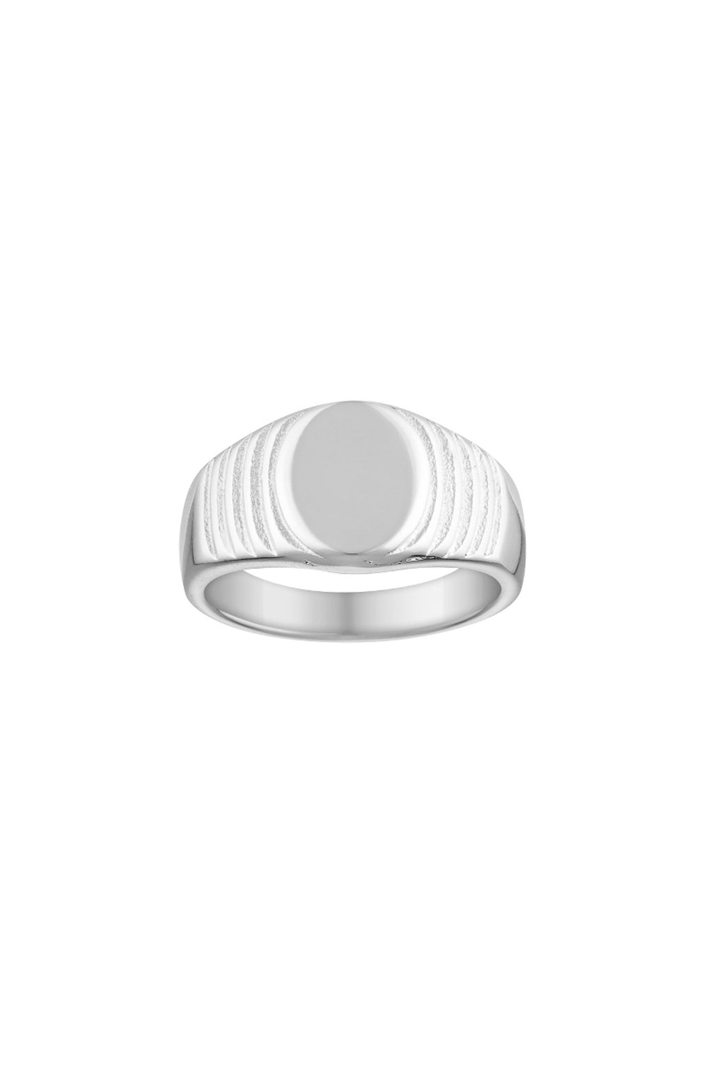 Nonno Signet Pinky Ring - White Gold