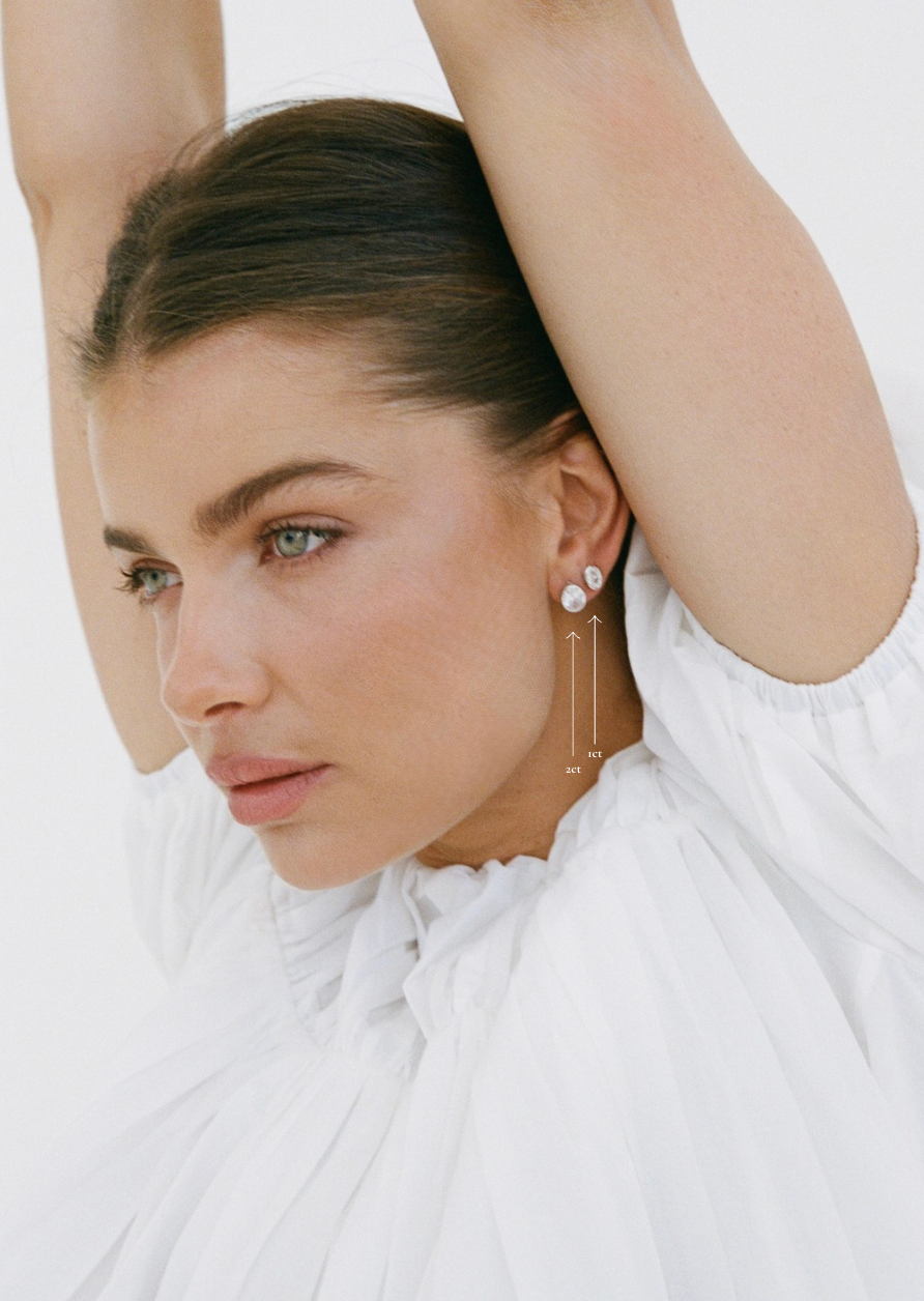 Porter Jewellery | 925 Sterling Silver | Oval Bezel Studs