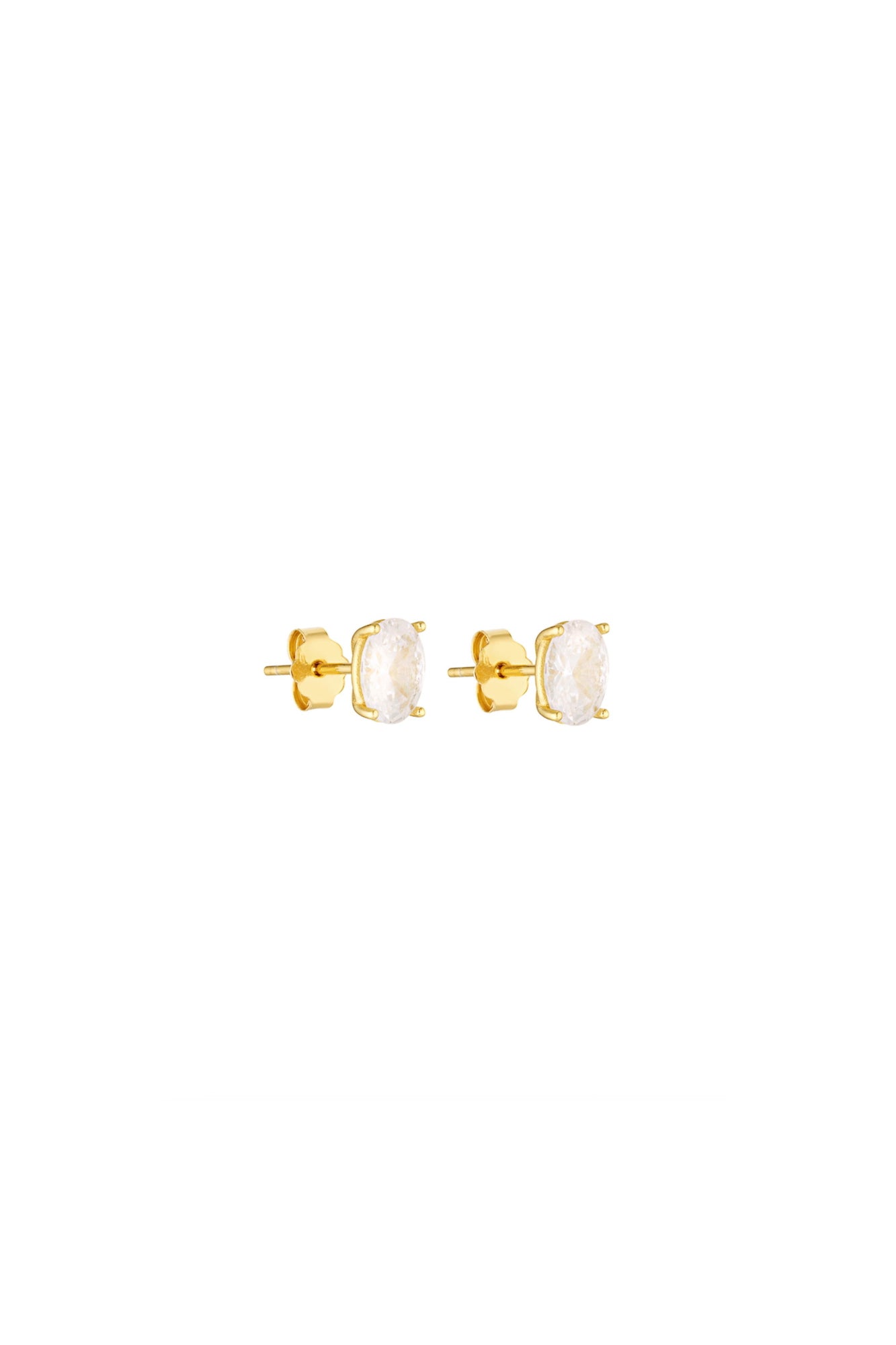 Porter Jewellery | 18k Gold Vermeil | Oval Studs 0.5ct