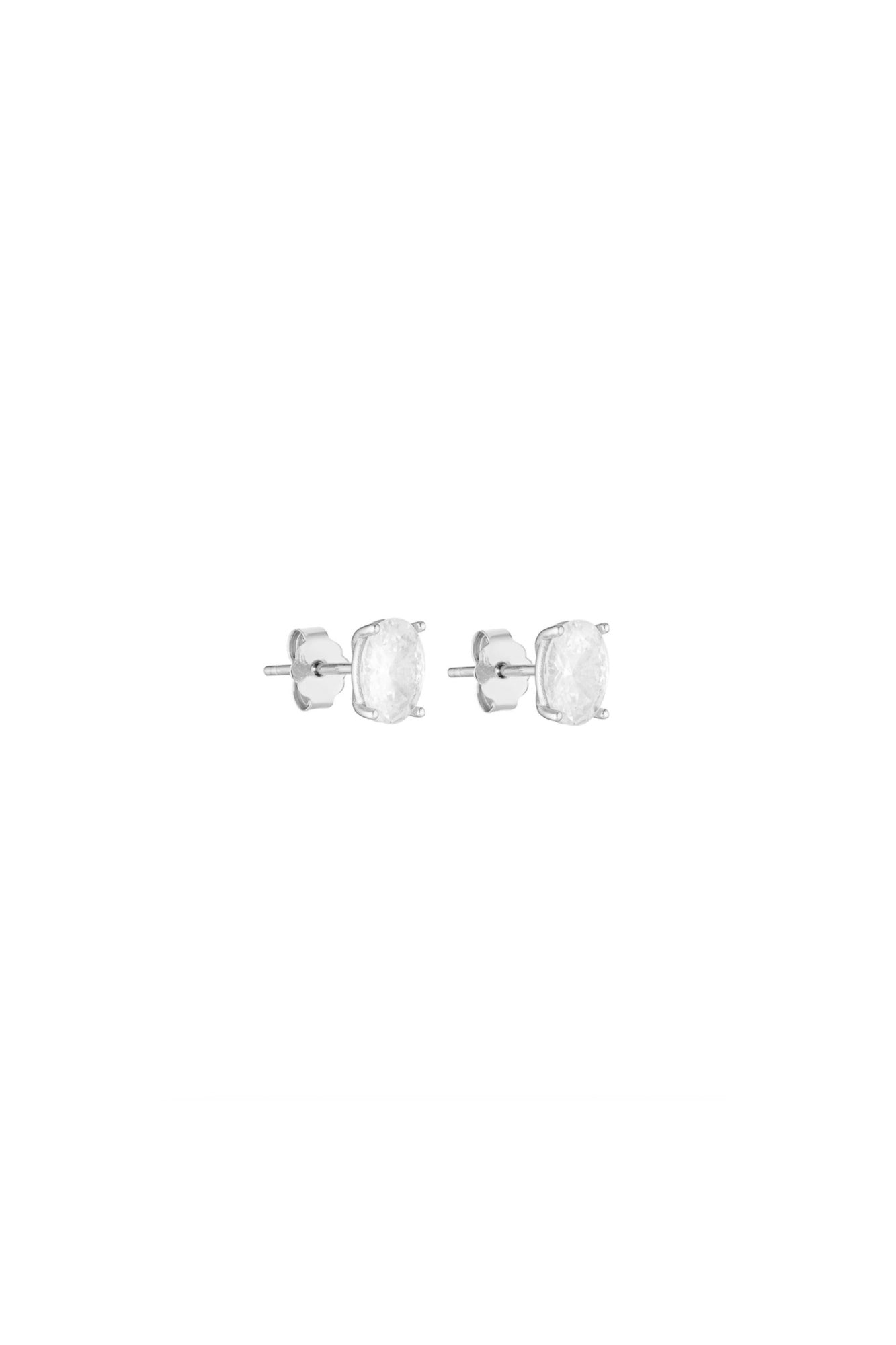 Porter Jewellery | Sterling Silver | Oval Studs 0.5ct