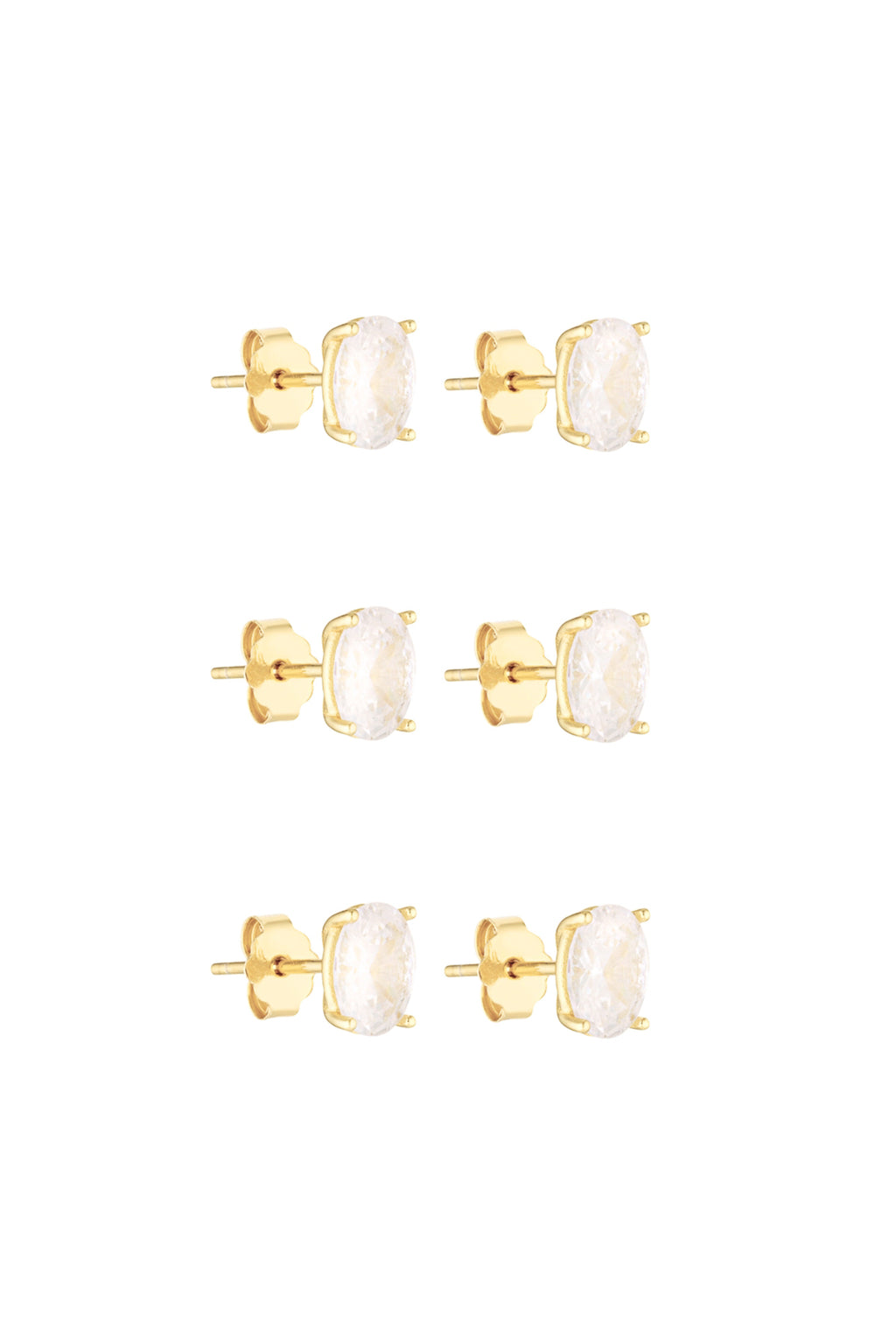 Bridesmaids Bundle - Oval Studs 1CT